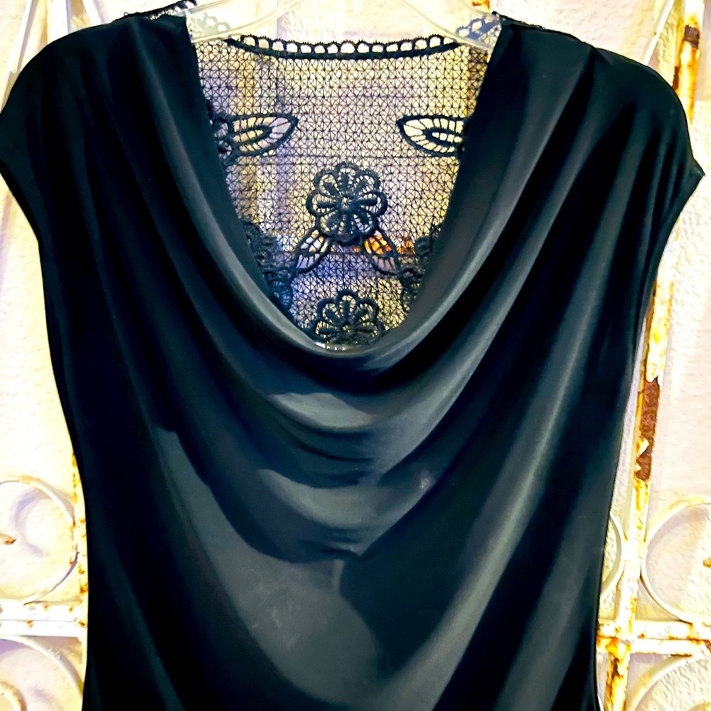 Carole Little classic shirt with lace back